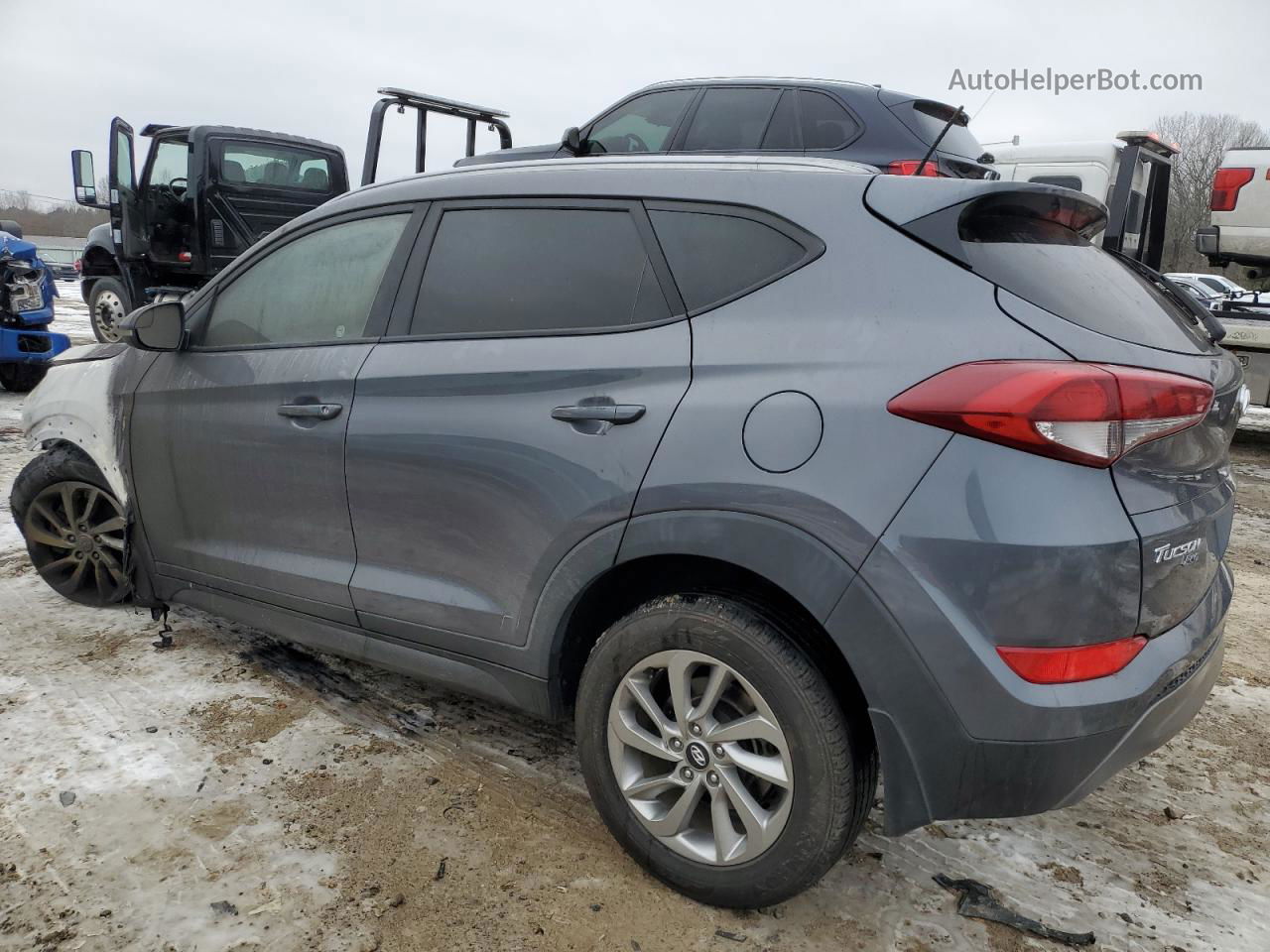 2016 Hyundai Tucson Limited Gray vin: KM8J33A24GU187173