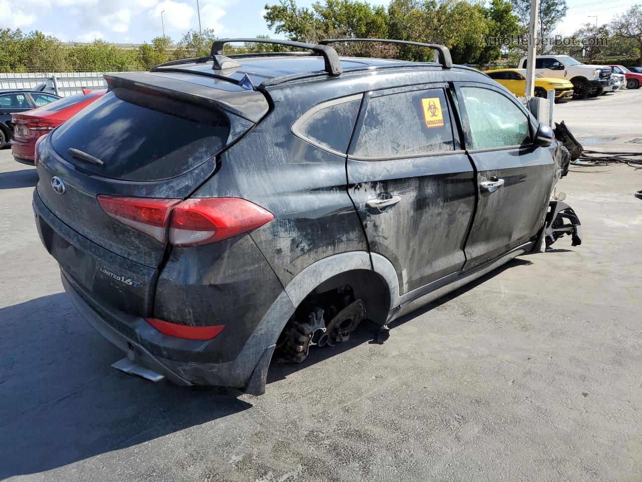 2016 Hyundai Tucson Limited Black vin: KM8J33A24GU259070