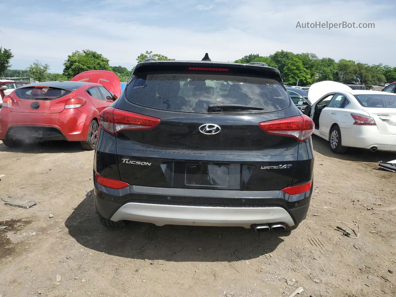 2017 Hyundai Tucson Limited Black vin: KM8J33A24HU275819