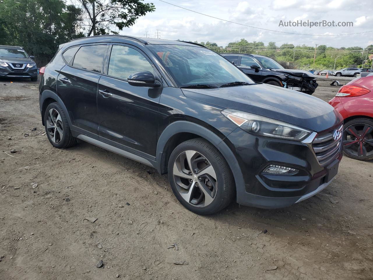 2017 Hyundai Tucson Limited Black vin: KM8J33A24HU275819