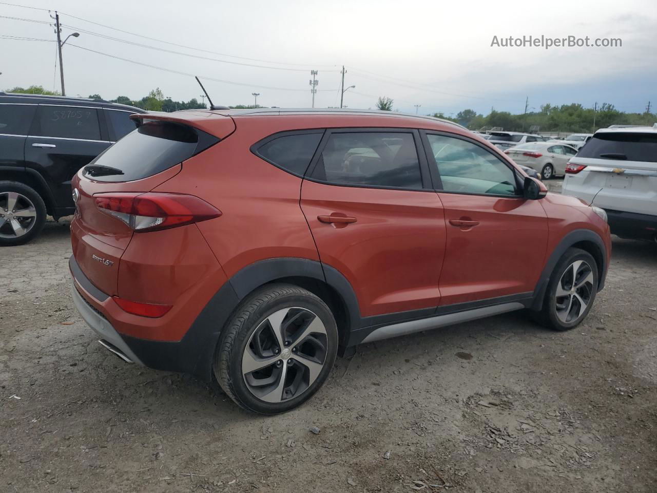 2017 Hyundai Tucson Limited Red vin: KM8J33A24HU280602