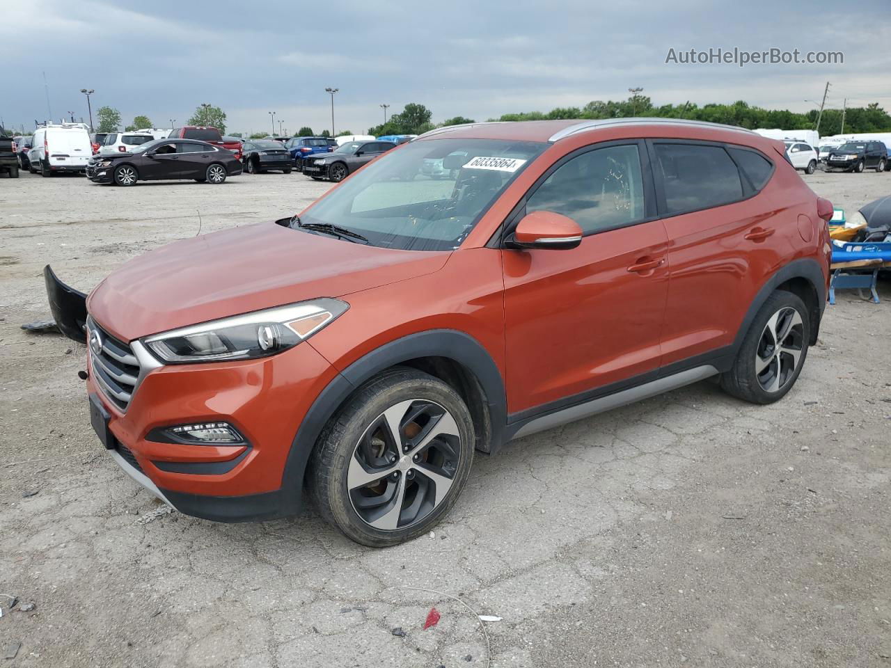 2017 Hyundai Tucson Limited Red vin: KM8J33A24HU280602