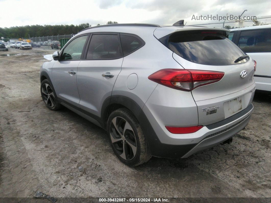 2017 Hyundai Tucson Limited Silver vin: KM8J33A24HU315543