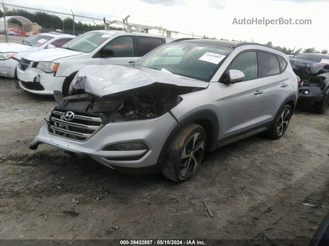 2017 Hyundai Tucson Limited Silver vin: KM8J33A24HU315543