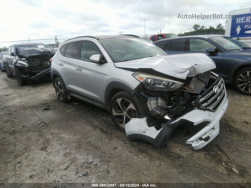 2017 Hyundai Tucson Limited Silver vin: KM8J33A24HU315543