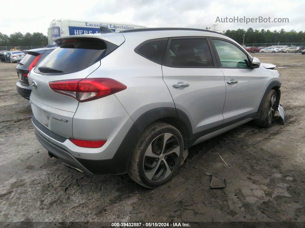 2017 Hyundai Tucson Limited Silver vin: KM8J33A24HU315543