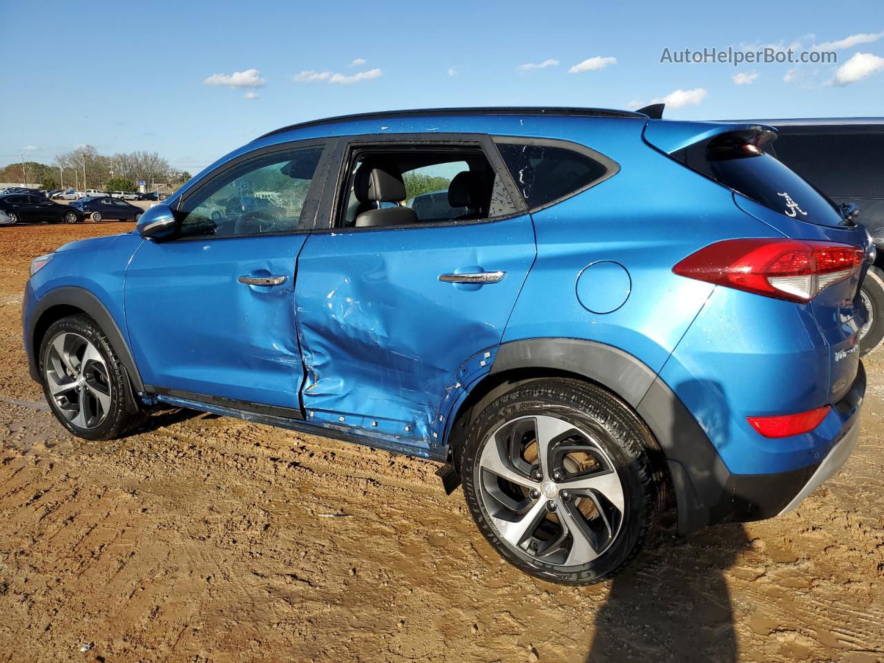 2017 Hyundai Tucson Limited Blue vin: KM8J33A24HU322704