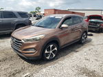 2016 Hyundai Tucson Limited Brown vin: KM8J33A25GU048153