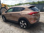 2016 Hyundai Tucson Limited Brown vin: KM8J33A25GU048153