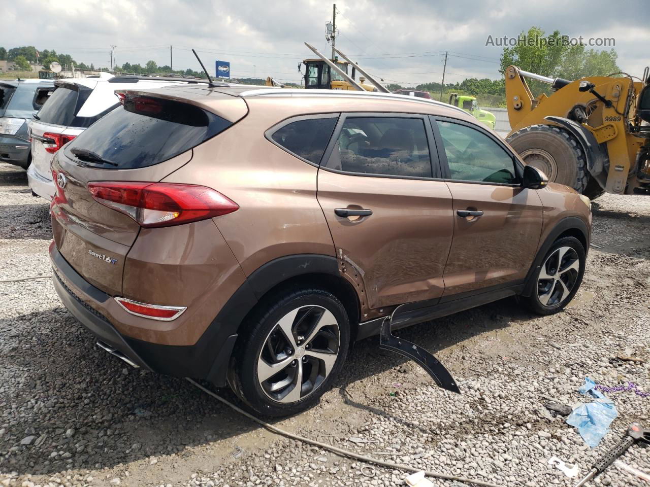 2016 Hyundai Tucson Limited Brown vin: KM8J33A25GU048153