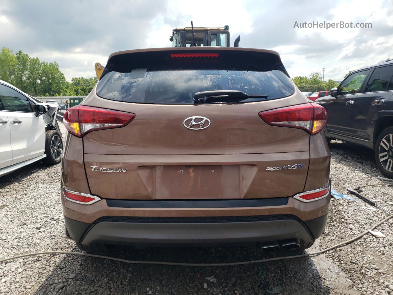 2016 Hyundai Tucson Limited Brown vin: KM8J33A25GU048153