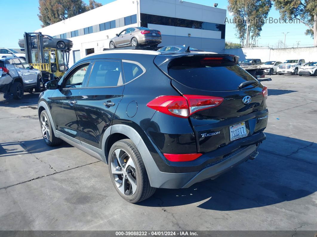 2016 Hyundai Tucson Limited Черный vin: KM8J33A25GU182094