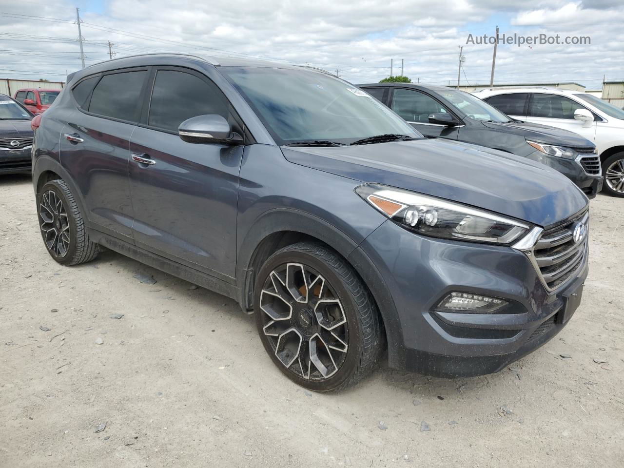 2016 Hyundai Tucson Limited Серый vin: KM8J33A25GU182306