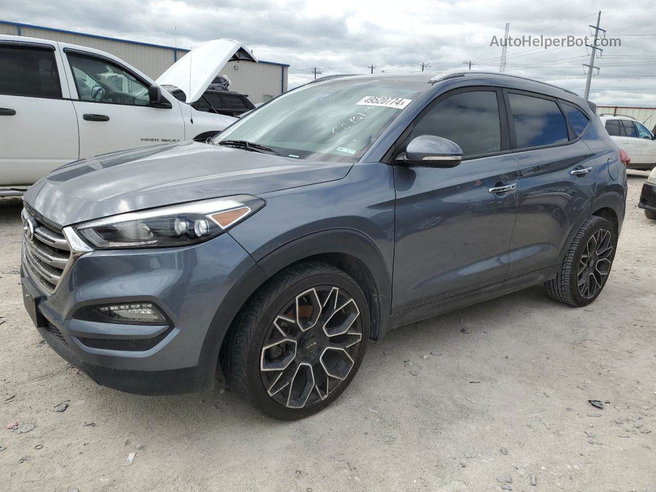 2016 Hyundai Tucson Limited Серый vin: KM8J33A25GU182306