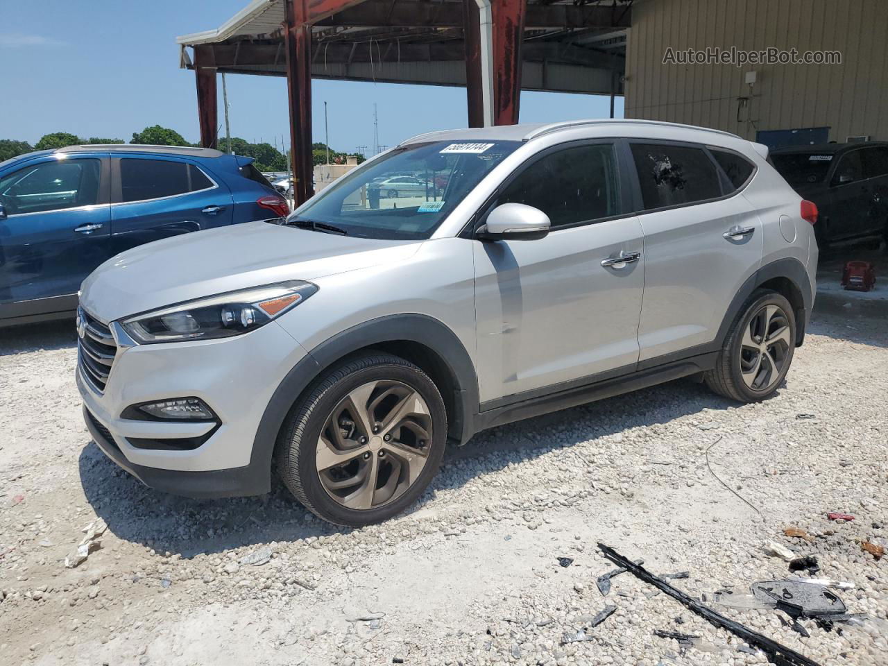 2016 Hyundai Tucson Limited Silver vin: KM8J33A25GU212632