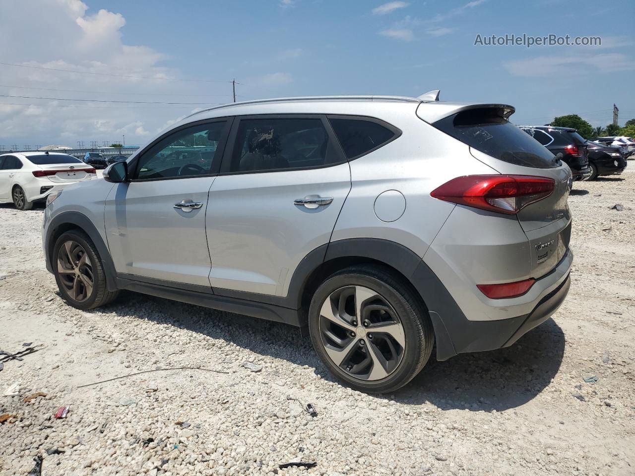 2016 Hyundai Tucson Limited Silver vin: KM8J33A25GU212632