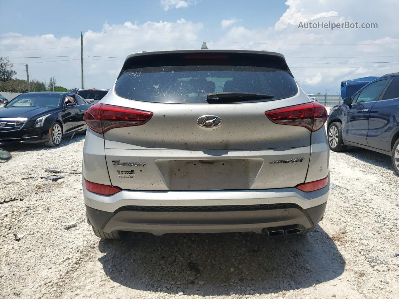 2016 Hyundai Tucson Limited Silver vin: KM8J33A25GU212632