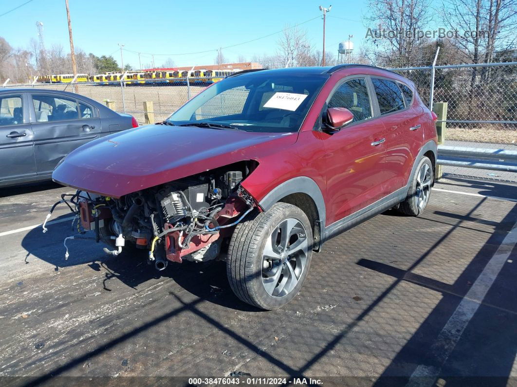 2016 Hyundai Tucson Limited Red vin: KM8J33A25GU225252