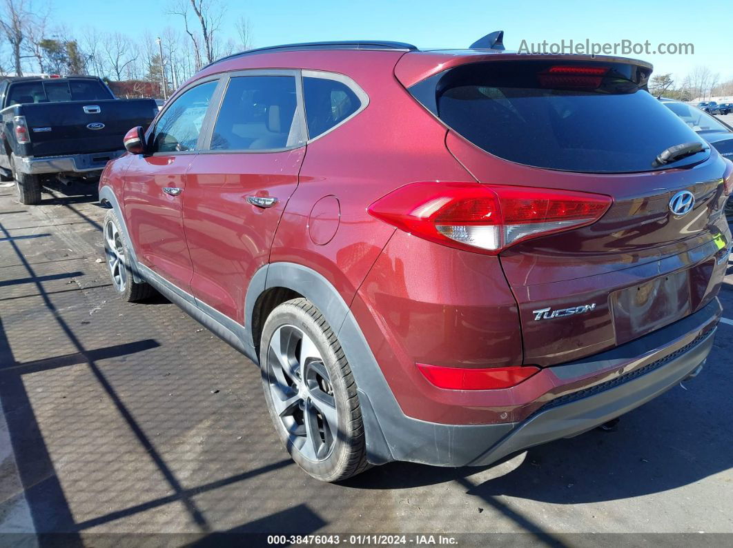 2016 Hyundai Tucson Limited Red vin: KM8J33A25GU225252