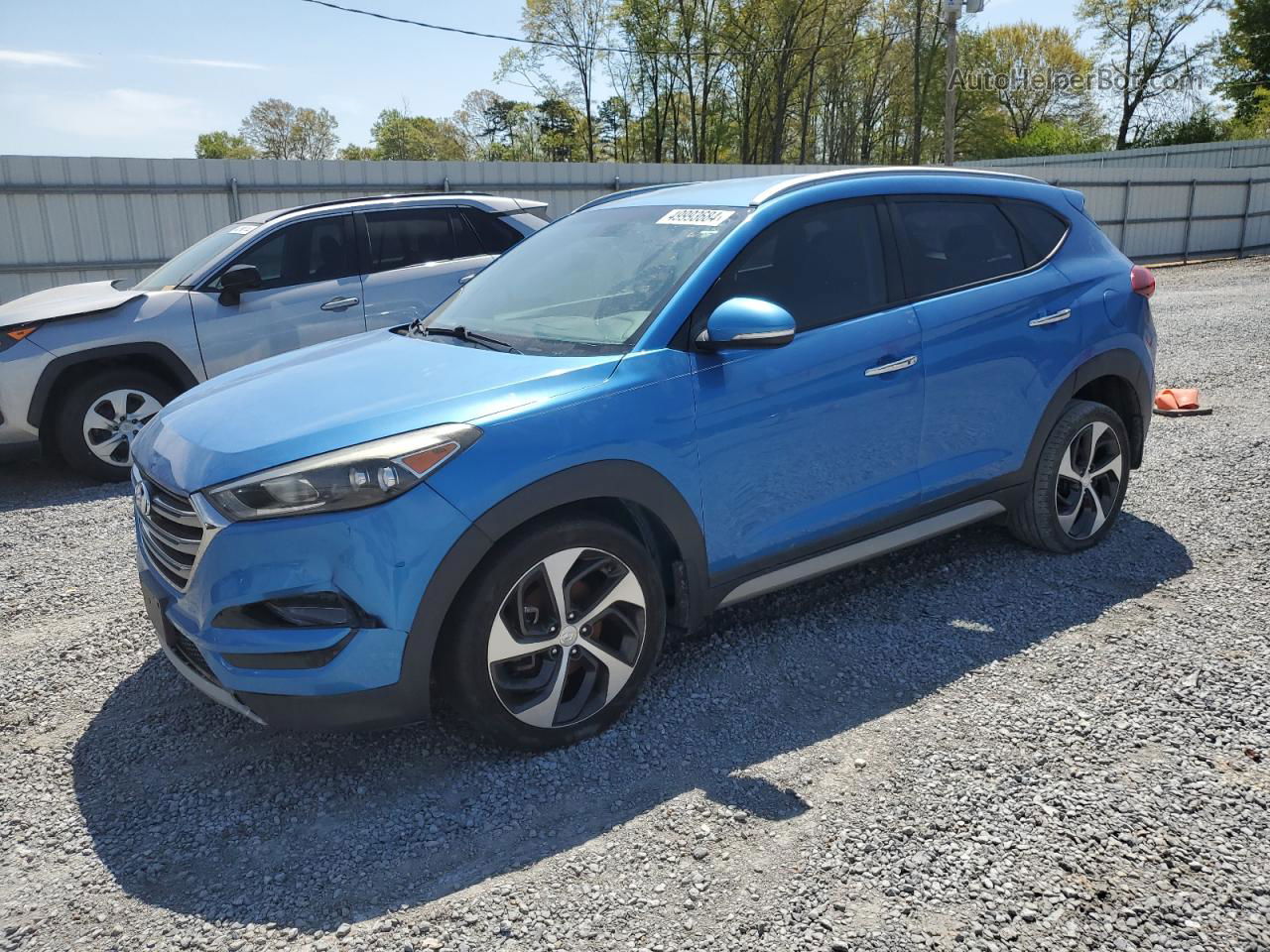 2017 Hyundai Tucson Limited Blue vin: KM8J33A25HU367697