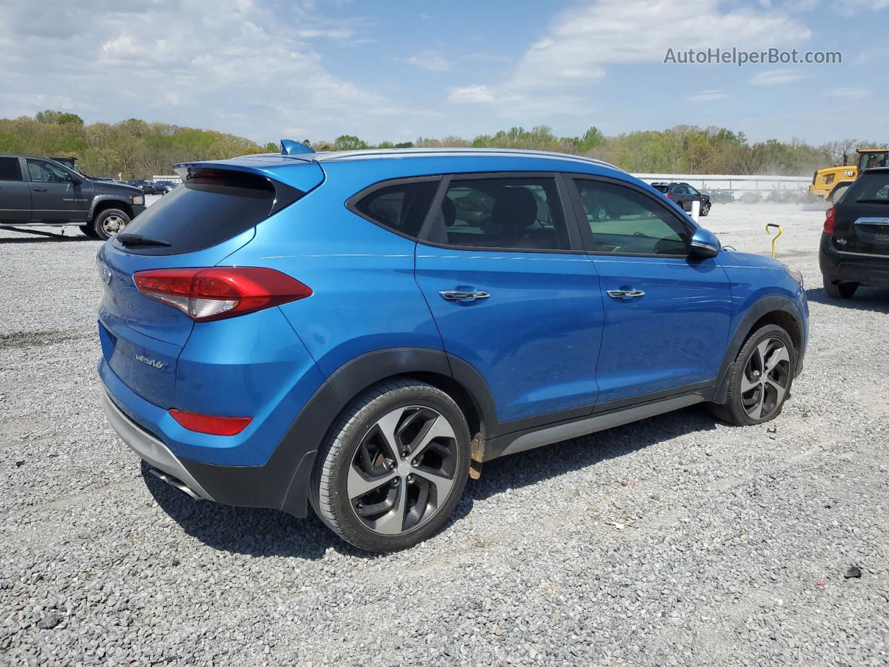 2017 Hyundai Tucson Limited Blue vin: KM8J33A25HU367697