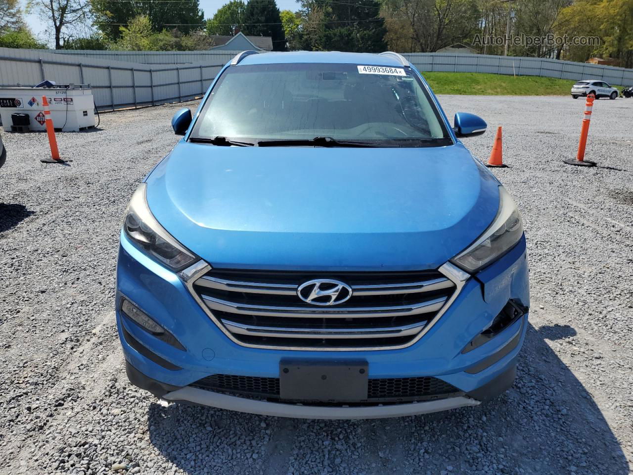 2017 Hyundai Tucson Limited Blue vin: KM8J33A25HU367697