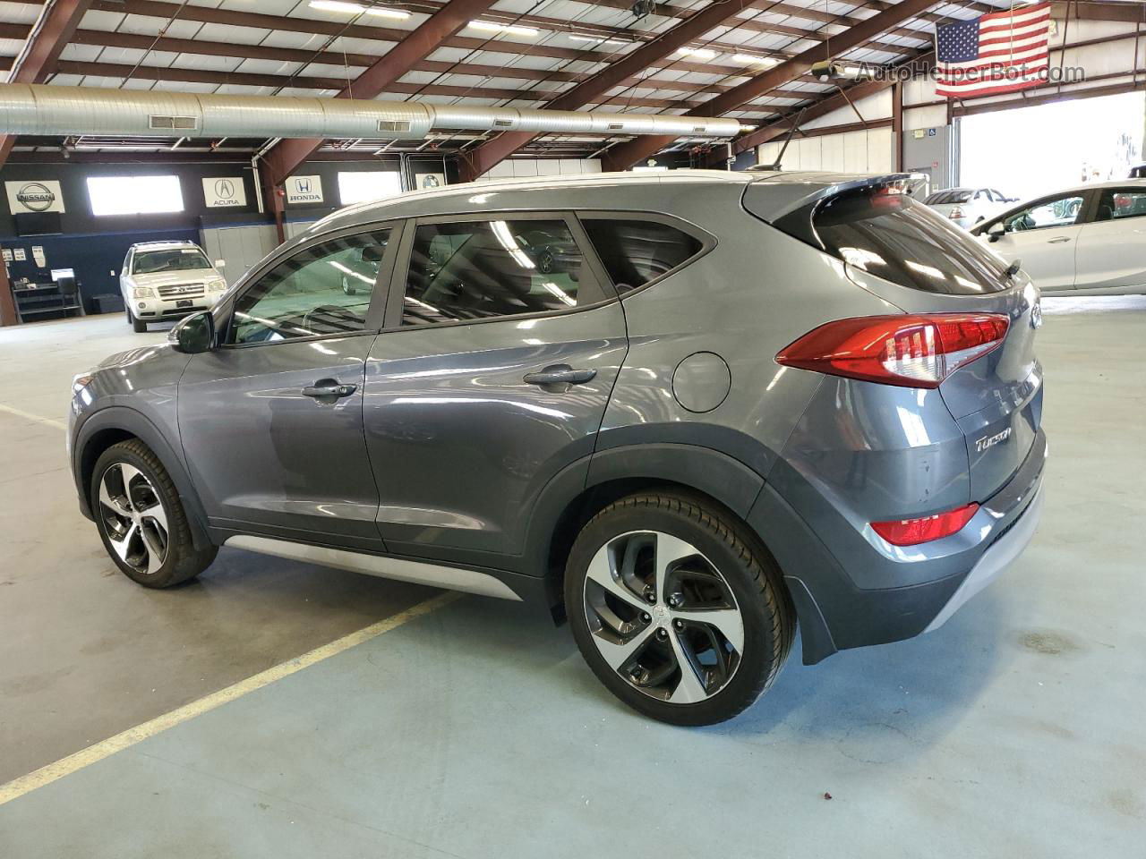 2017 Hyundai Tucson Limited Gray vin: KM8J33A25HU423539