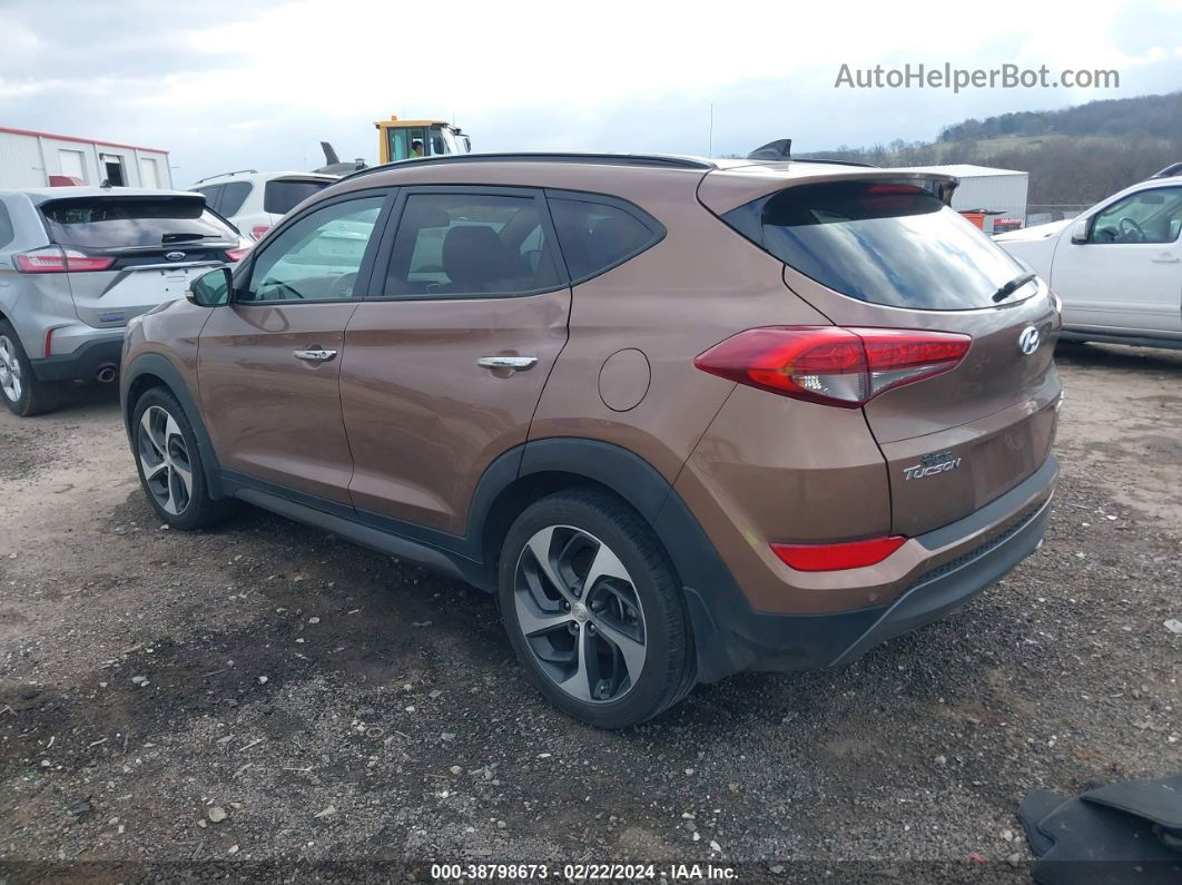 2016 Hyundai Tucson Limited Brown vin: KM8J33A26GU038215