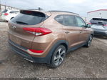 2016 Hyundai Tucson Limited Brown vin: KM8J33A26GU038215