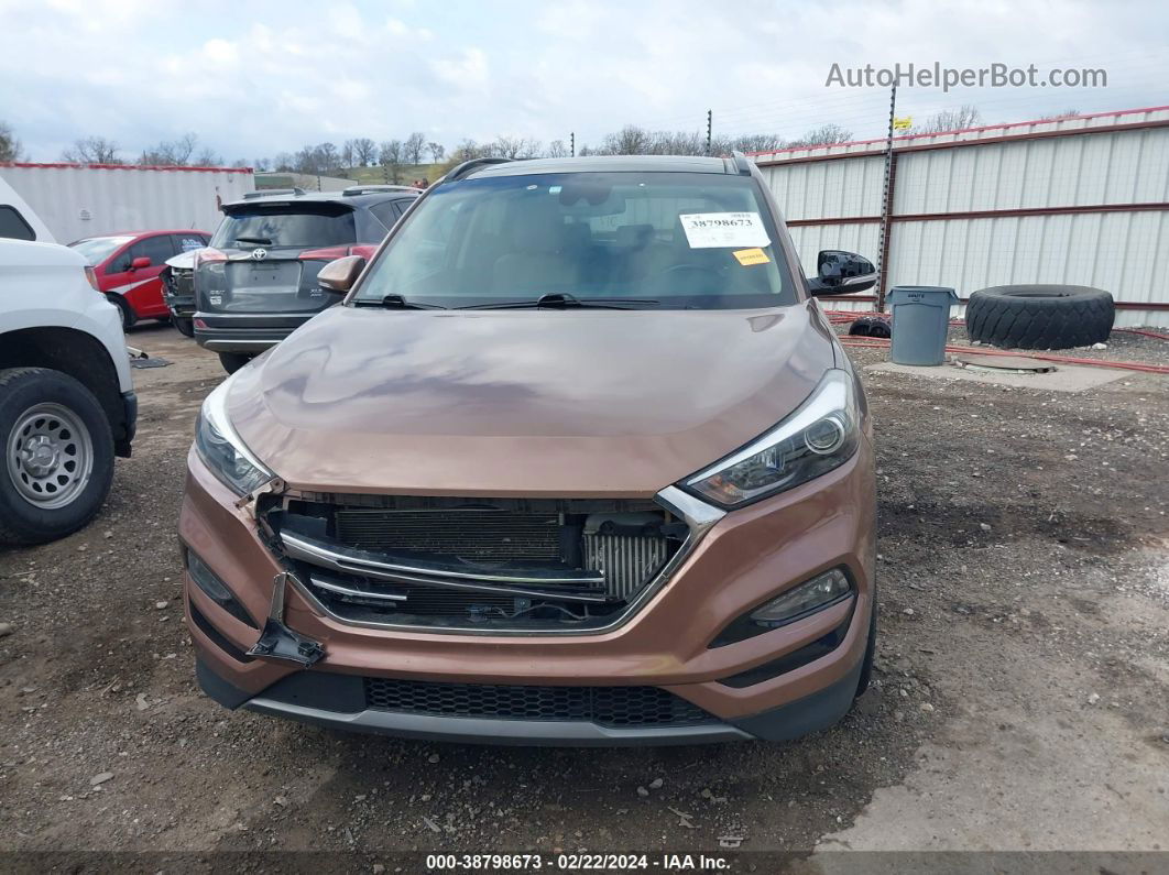 2016 Hyundai Tucson Limited Brown vin: KM8J33A26GU038215