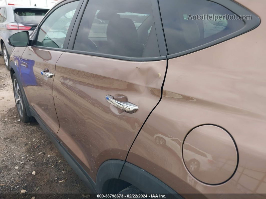 2016 Hyundai Tucson Limited Brown vin: KM8J33A26GU038215