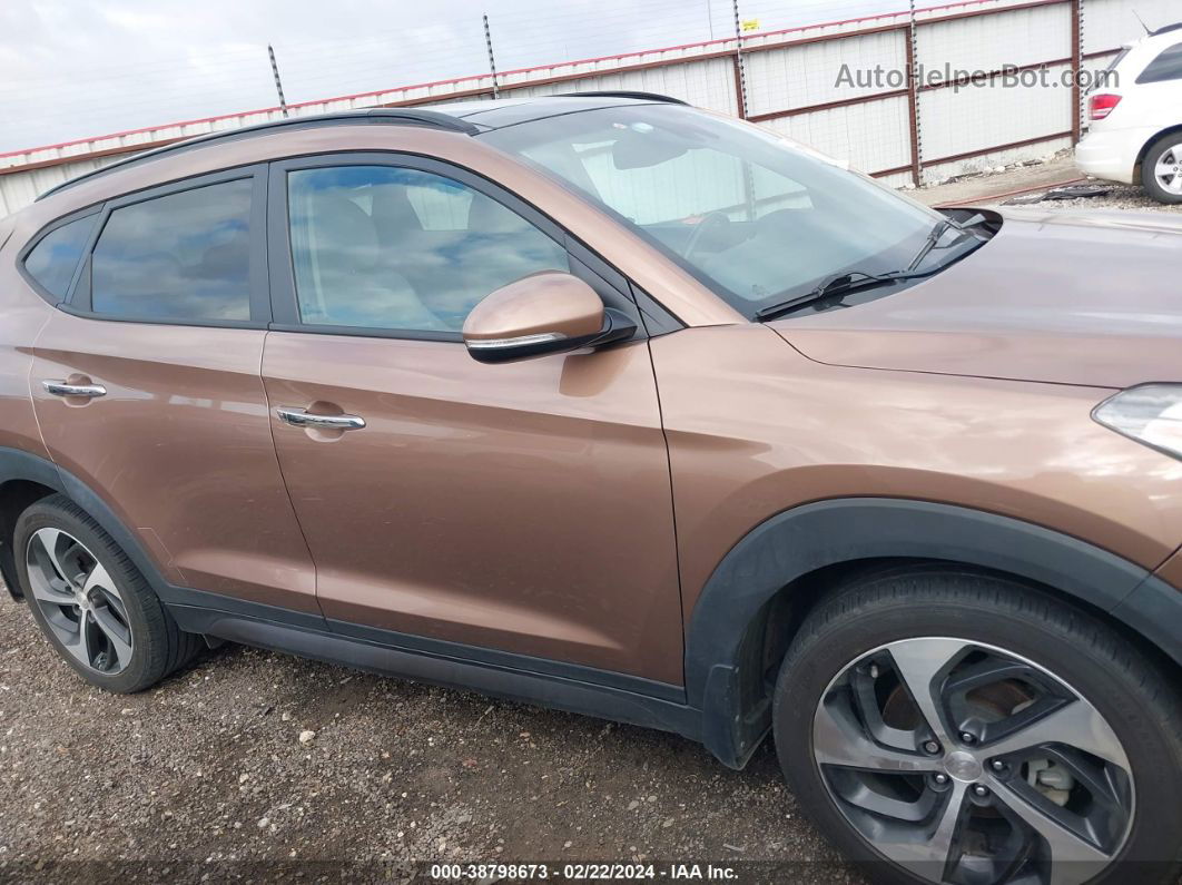 2016 Hyundai Tucson Limited Brown vin: KM8J33A26GU038215