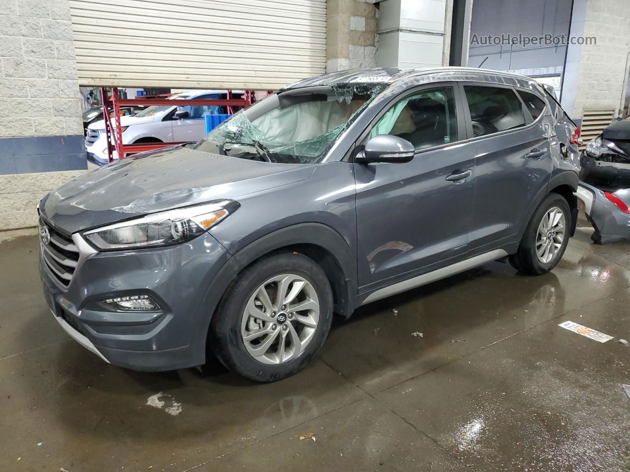 2017 Hyundai Tucson Limited Gray vin: KM8J33A26HU332697