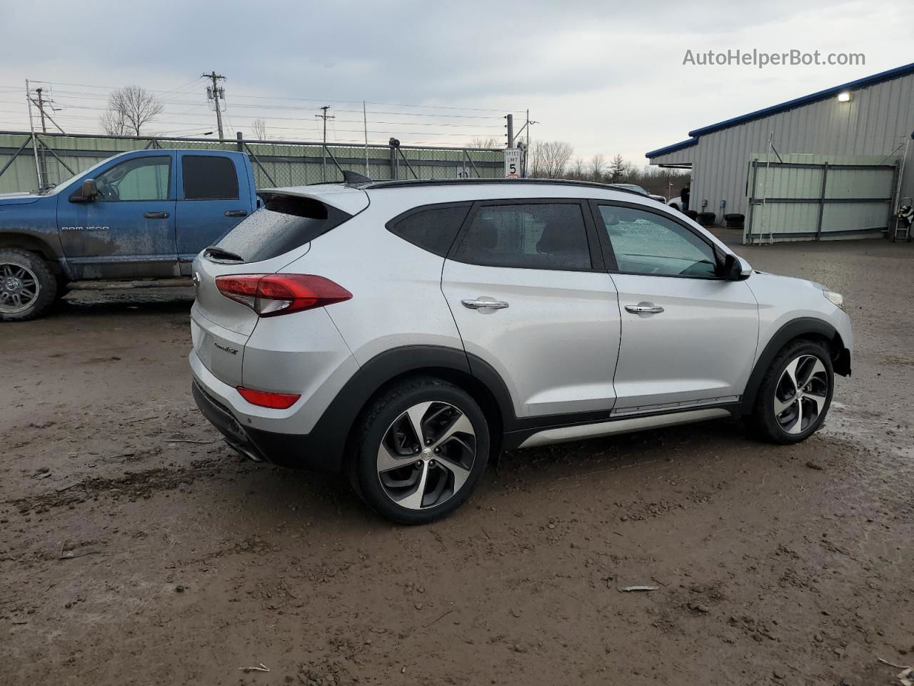 2017 Hyundai Tucson Limited Silver vin: KM8J33A26HU337415