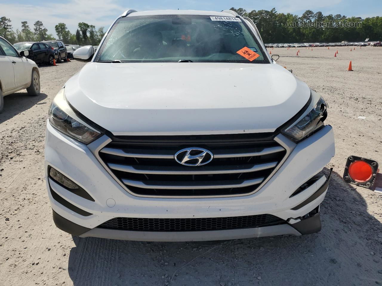 2017 Hyundai Tucson Limited White vin: KM8J33A26HU373492