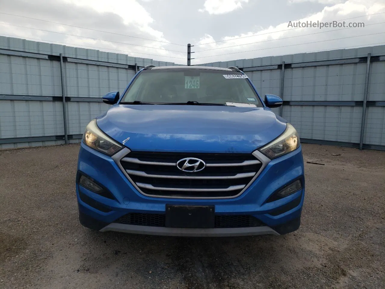 2017 Hyundai Tucson Limited Blue vin: KM8J33A26HU574759