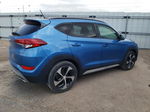 2017 Hyundai Tucson Limited Синий vin: KM8J33A26HU574759