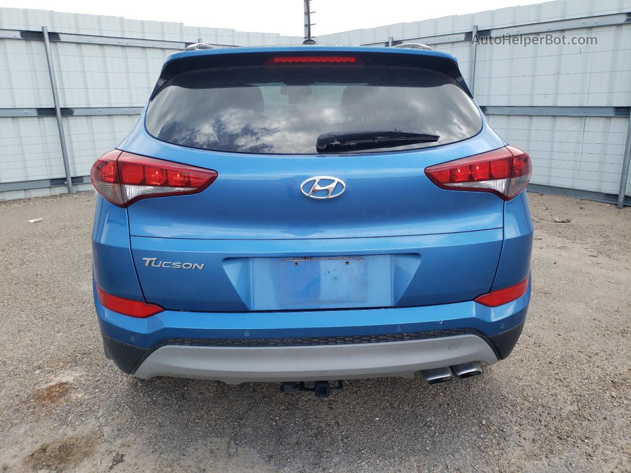 2017 Hyundai Tucson Limited Blue vin: KM8J33A26HU574759