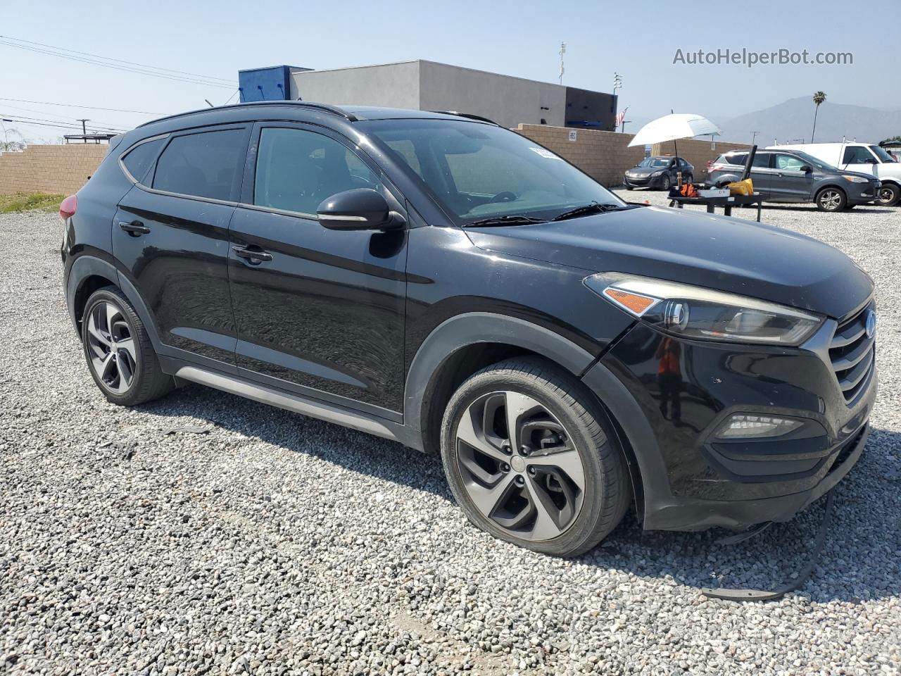 2017 Hyundai Tucson Limited Black vin: KM8J33A26HU581923