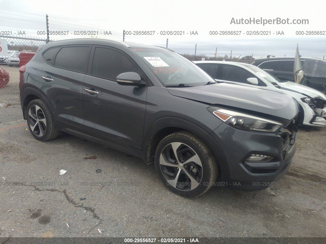 2016 Hyundai Tucson Limited Gray vin: KM8J33A27GU025120