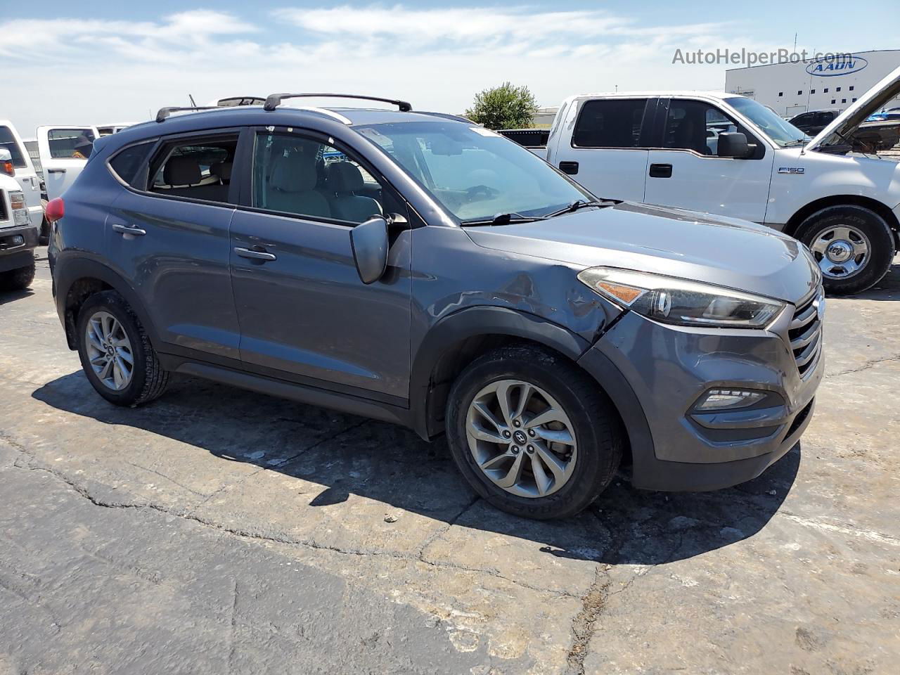 2016 Hyundai Tucson Limited Charcoal vin: KM8J33A27GU193565