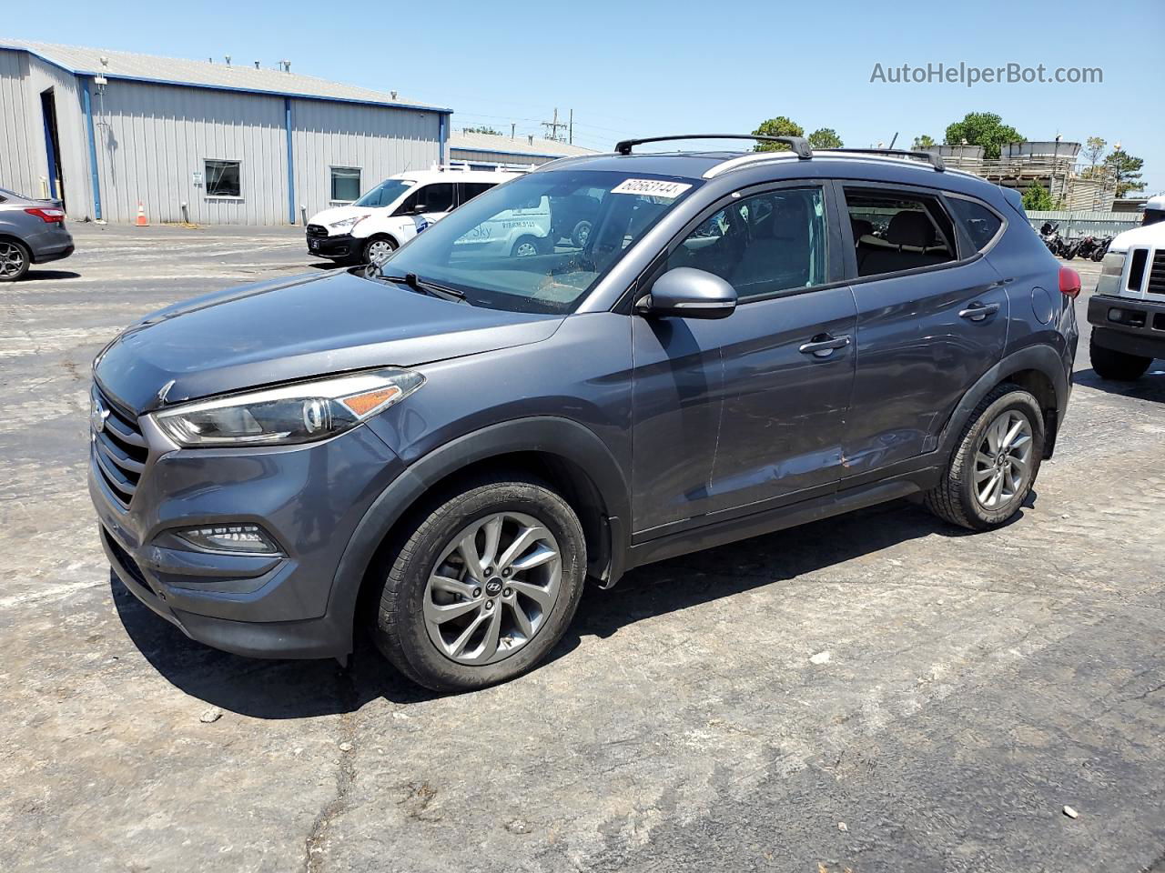 2016 Hyundai Tucson Limited Charcoal vin: KM8J33A27GU193565