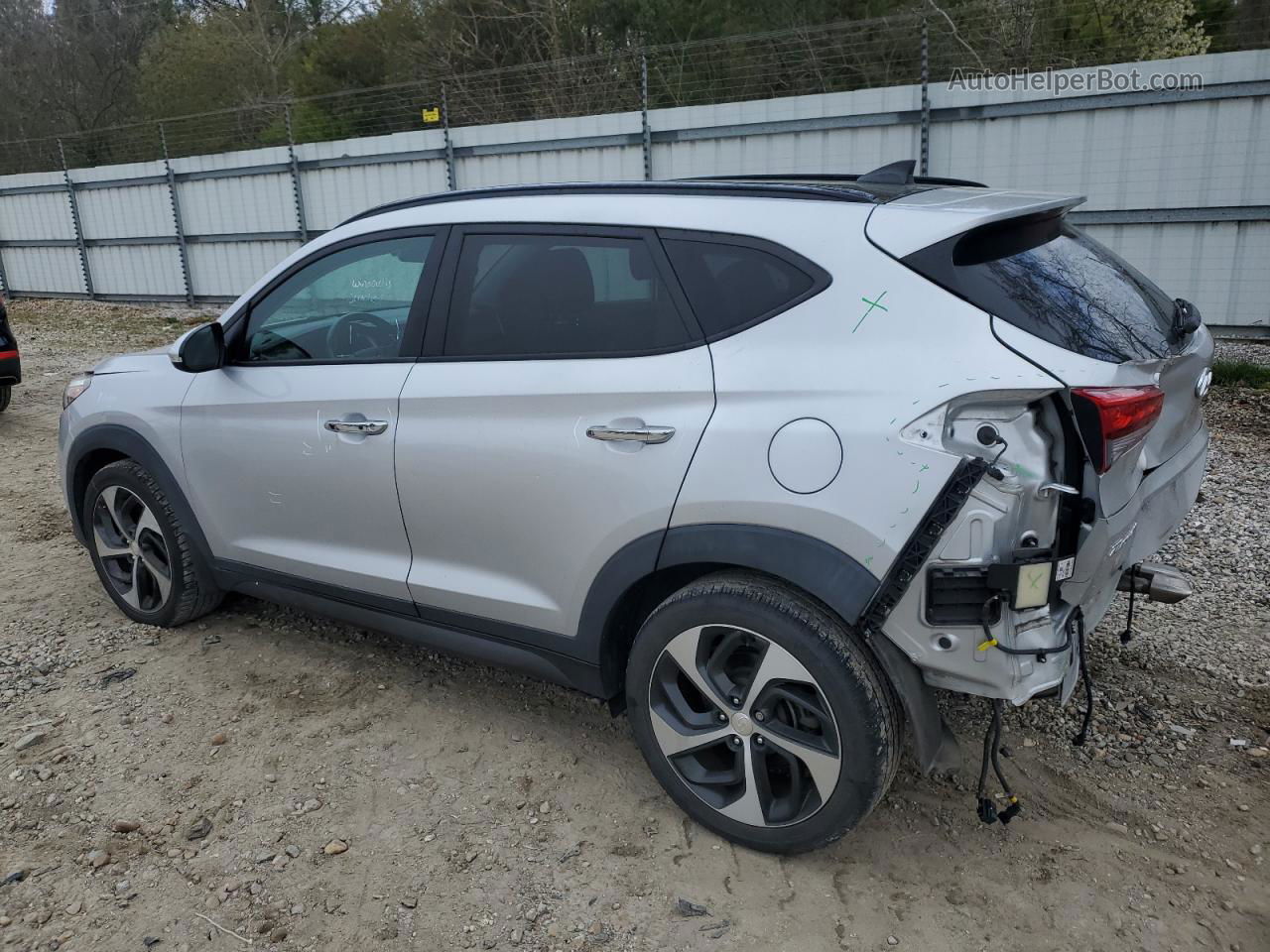 2016 Hyundai Tucson Limited Silver vin: KM8J33A27GU222899