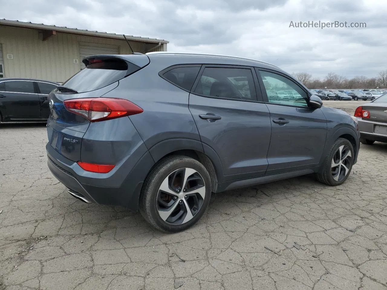 2016 Hyundai Tucson Limited Gray vin: KM8J33A27GU234387