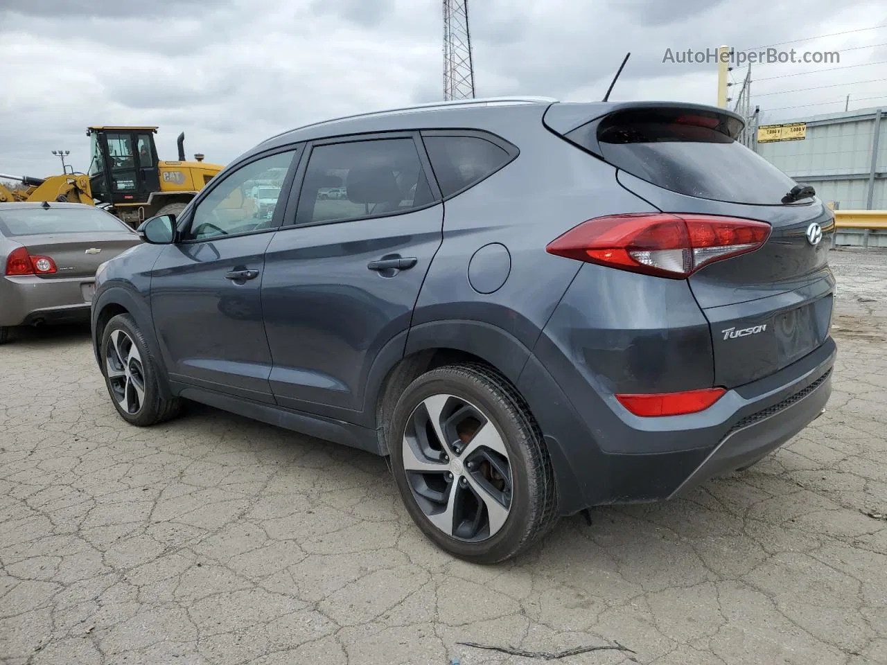 2016 Hyundai Tucson Limited Gray vin: KM8J33A27GU234387