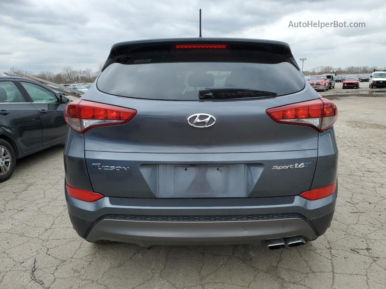 2016 Hyundai Tucson Limited Gray vin: KM8J33A27GU234387