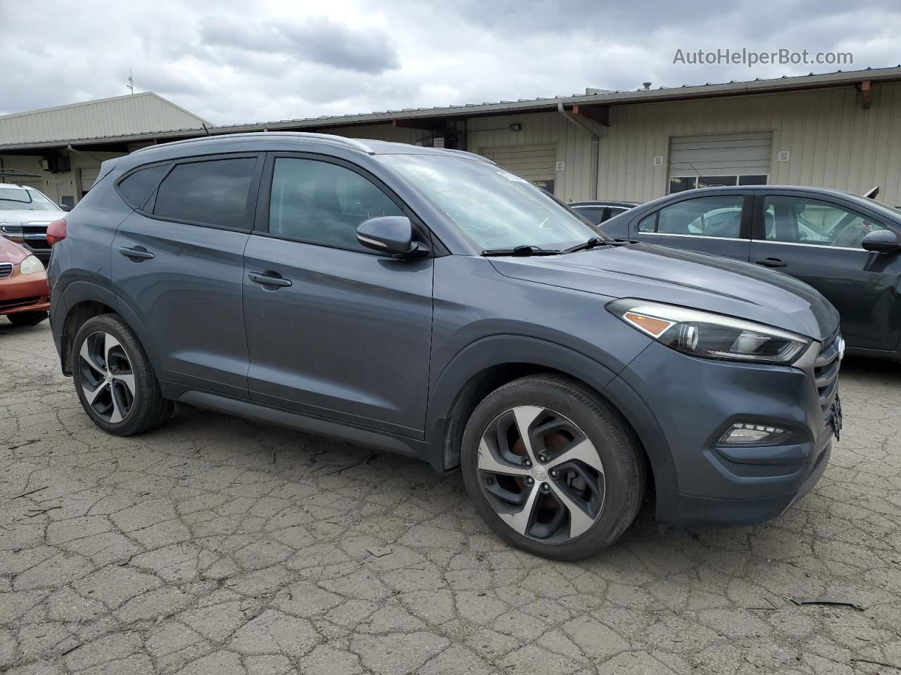 2016 Hyundai Tucson Limited Gray vin: KM8J33A27GU234387