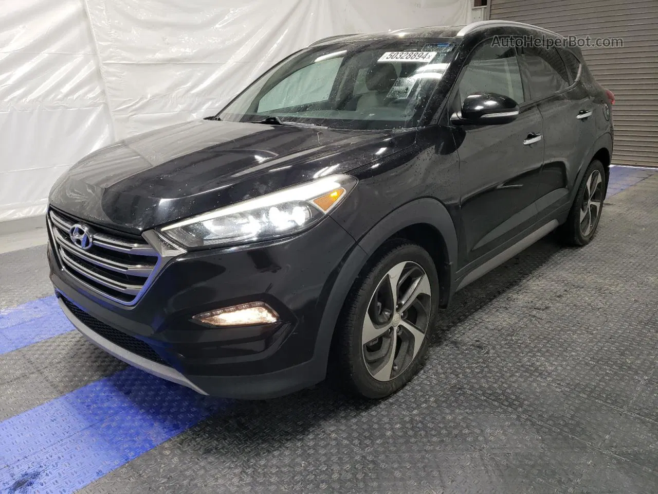 2017 Hyundai Tucson Limited Black vin: KM8J33A27HU290606