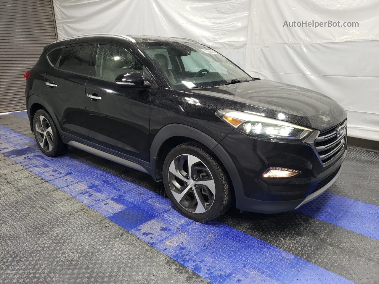 2017 Hyundai Tucson Limited Black vin: KM8J33A27HU290606