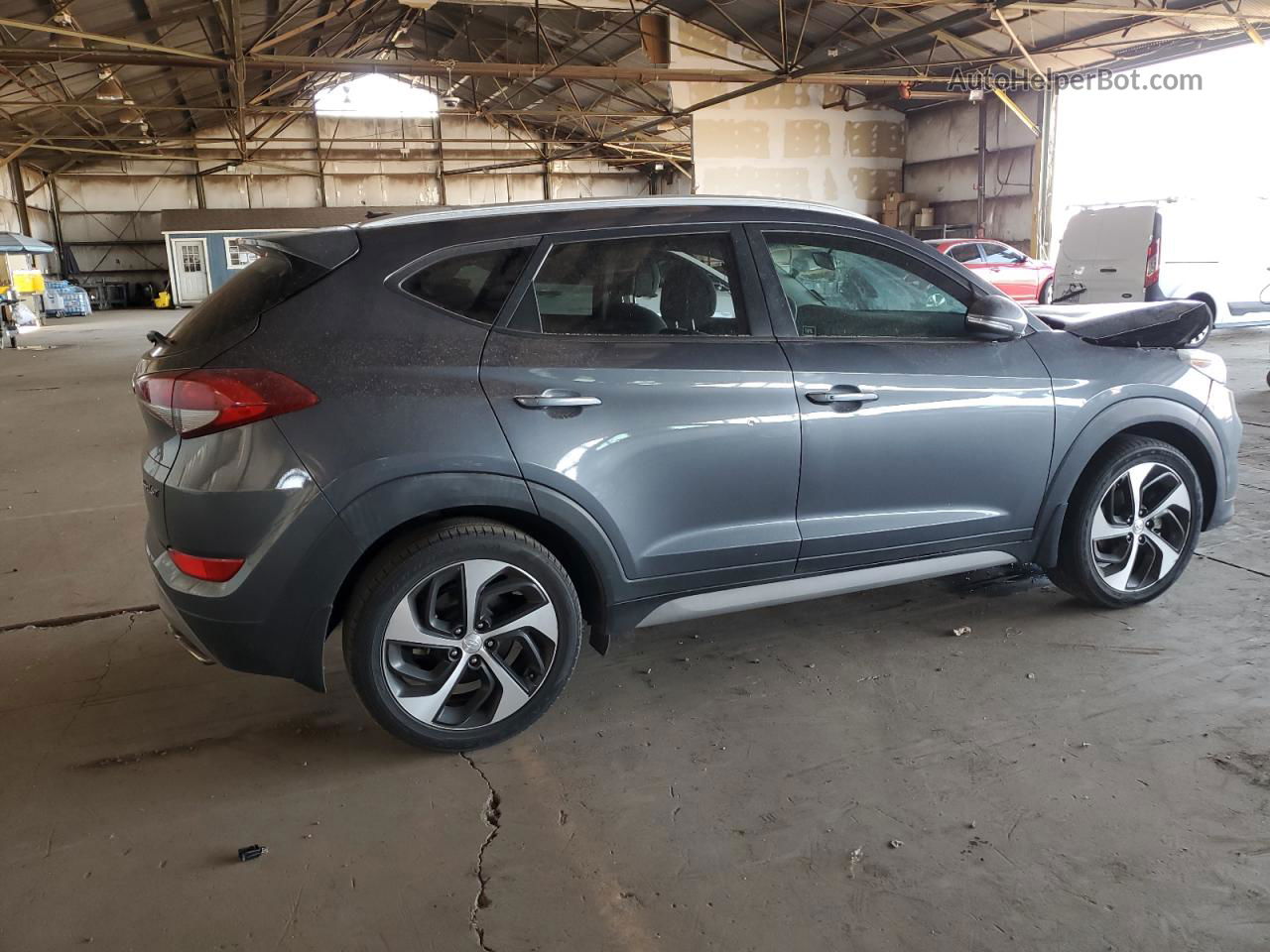 2017 Hyundai Tucson Limited Gray vin: KM8J33A27HU389667